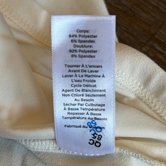 Talbots Ivory Cream Long Sleeve Ruched Neck Top Shirt Women's Size Medium NWT - Picture 4 of 7